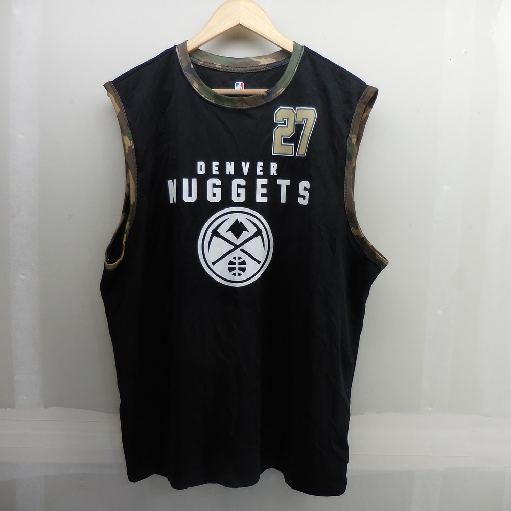 NBA Denver Nuggets Jamal Murray 27 Camo Jersey Mens XL Black Basketball Shirt